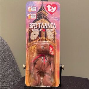 Unopened Vintage June 1999 TY Britannia the Bear Rare Collectible